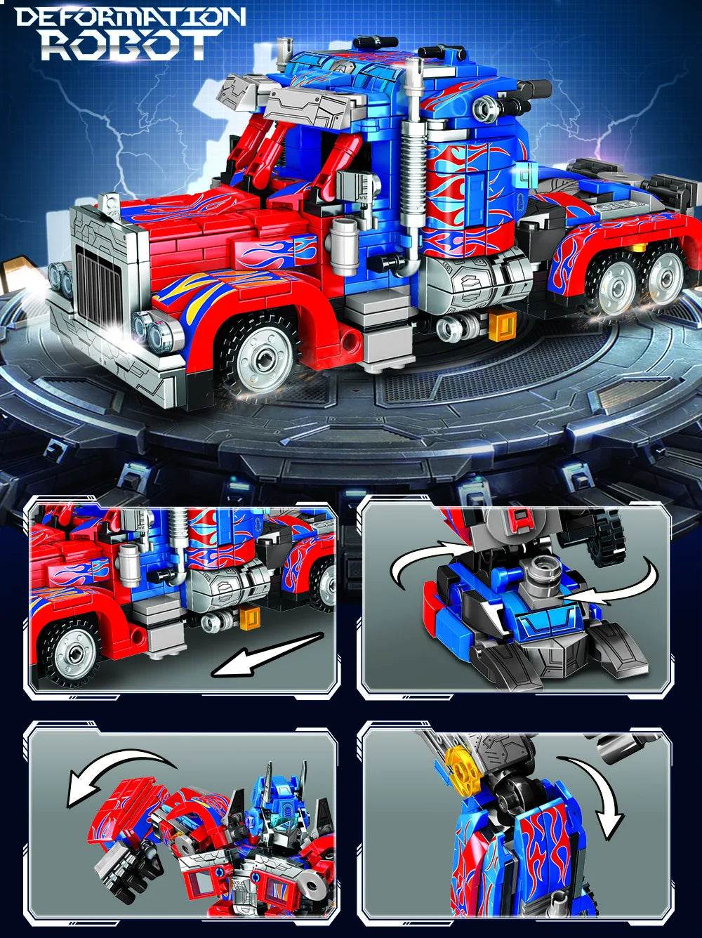 Adaptable Bumblebee 2-in-1 Robot Building Blocks Set for Creators - ToylandEU