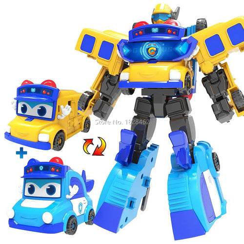 Adaptable GGBOND Gogo Bus: 2-in-1 Robot & Car Action Figure Set - ToylandEU