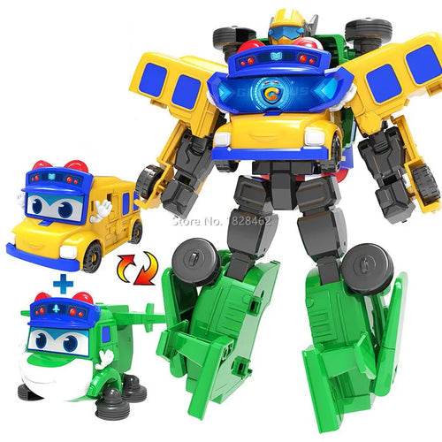 Adaptable GGBOND Gogo Bus: 2-in-1 Robot & Car Action Figure Set - ToylandEU