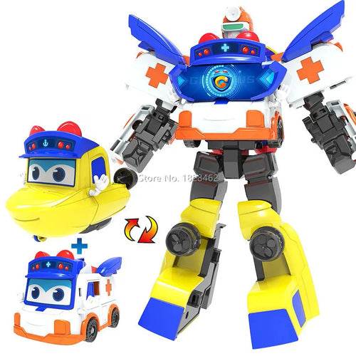 Adaptable GGBOND Gogo Bus: 2-in-1 Robot & Car Action Figure Set - ToylandEU
