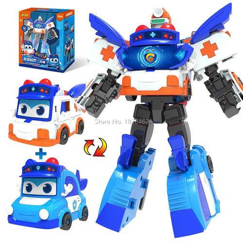 Adaptable GGBOND Gogo Bus: 2-in-1 Robot & Car Action Figure Set - ToylandEU