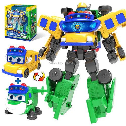 Adaptable GGBOND Gogo Bus: 2-in-1 Robot & Car Action Figure Set - ToylandEU