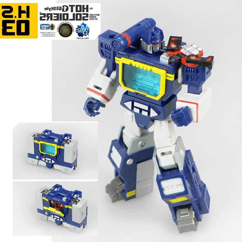 Adaptable Mini Soundwave with Laserbeak – MFT HS-03 Collector's Toy - ToylandEU