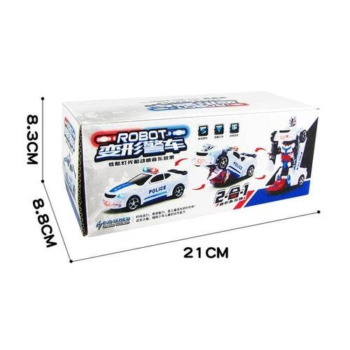 Adaptable Police Robot Station Wagon Toy Car for Kids - ToylandEU