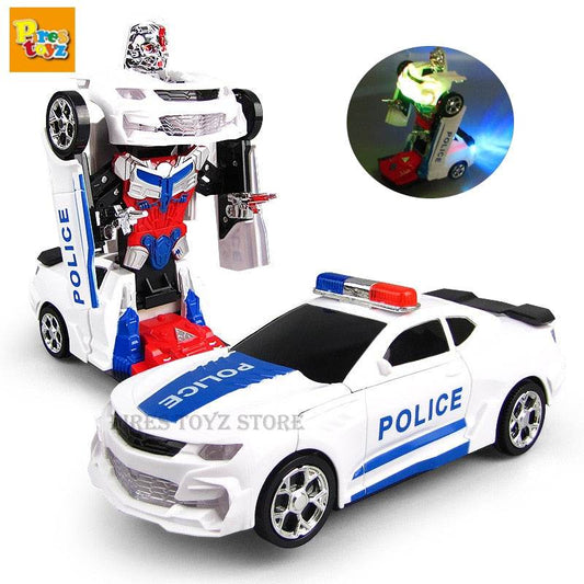 Adaptable Police Robot Station Wagon Toy Car for Kids - ToylandEU