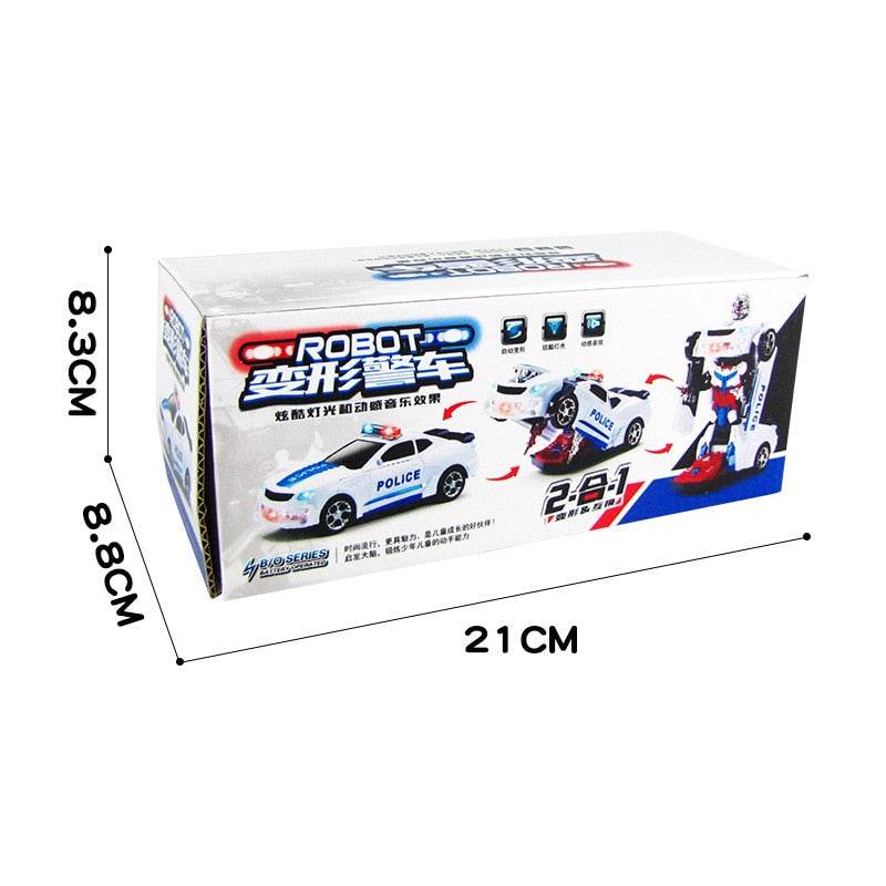 Adaptable Police Robot Station Wagon Toy Car for Kids - ToylandEU