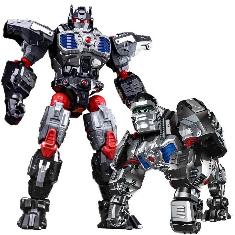 Adaptable Rhino-Leopard Robot Warrior Action Figure Toy for Kids - ToylandEU