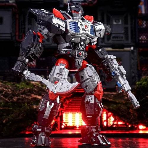 Adaptable Rhino-Leopard Robot Warrior Action Figure Toy for Kids - ToylandEU