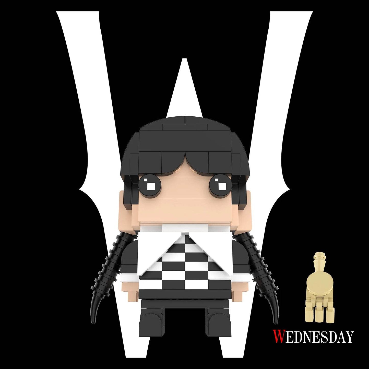 Addams Family Wednesday Brickheadz Halloween Building Set for Kids - ToylandEU