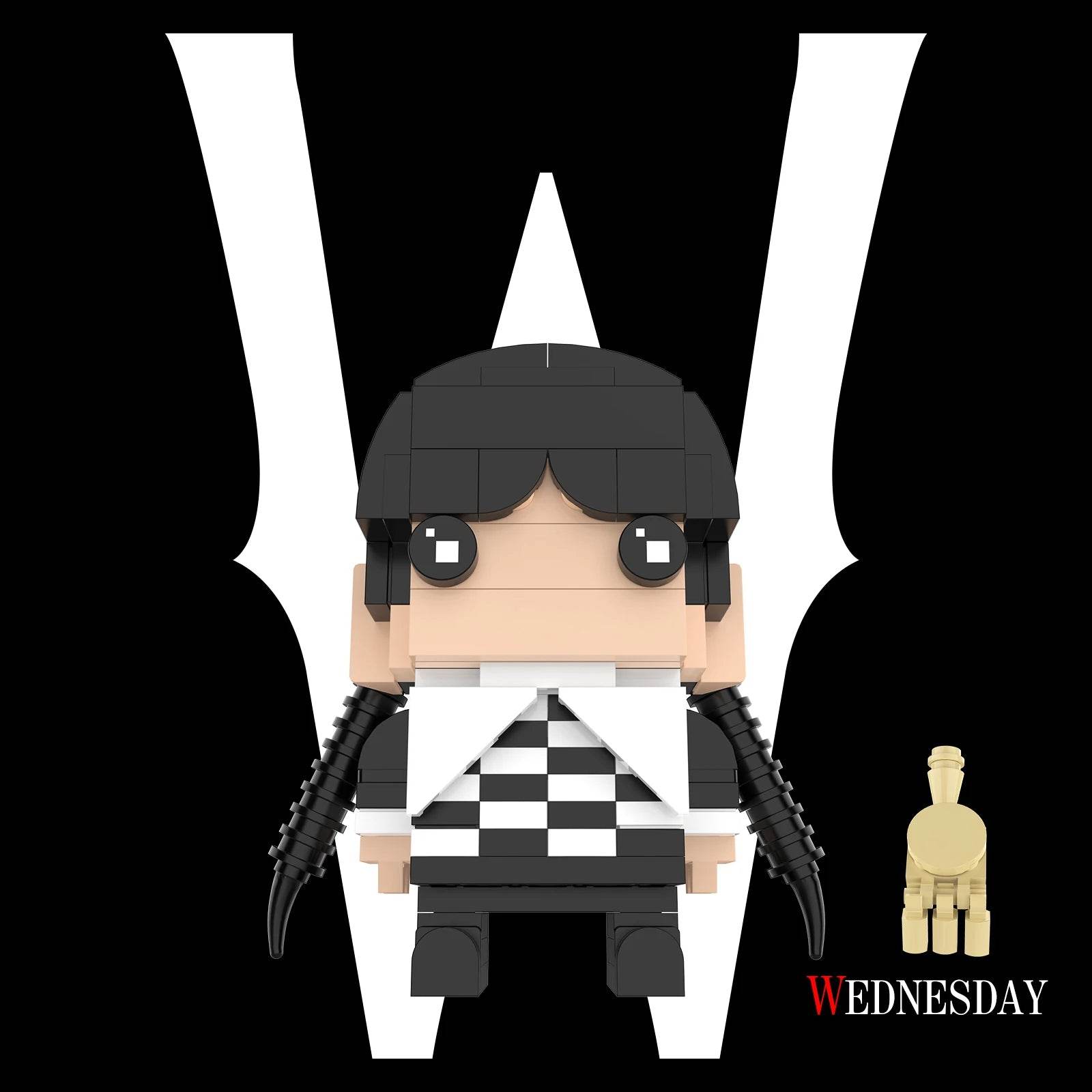 Addams Family Wednesday Brickheadz Halloween Building Set for Kids - ToylandEU