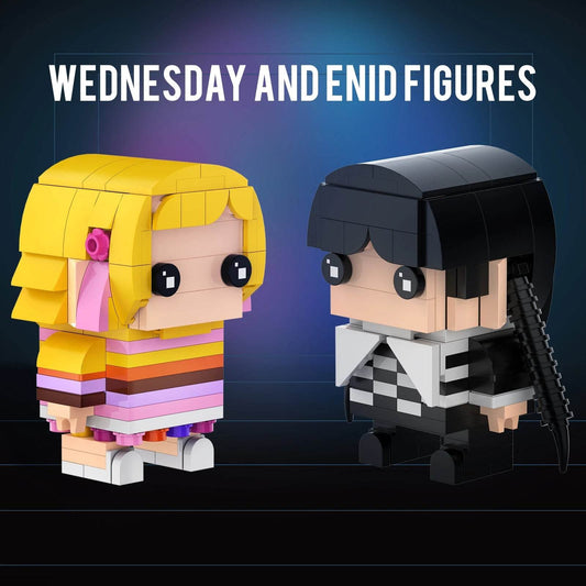 Addams Family Wednesday Brickheadz Halloween Building Set for Kids - ToylandEU