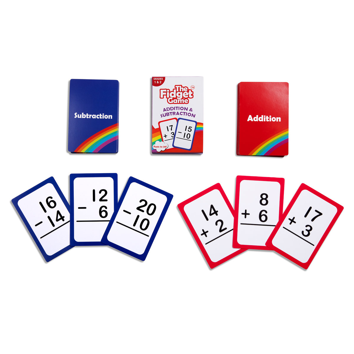 Addition And Subtraction Cards | Facts Up To 20 | Grades 1 And 2 | Kids
