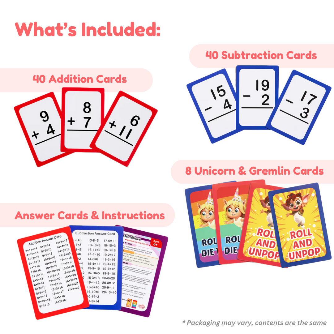 Addition And Subtraction Cards | Facts Up To 20 | Grades 1 And 2 | Kids