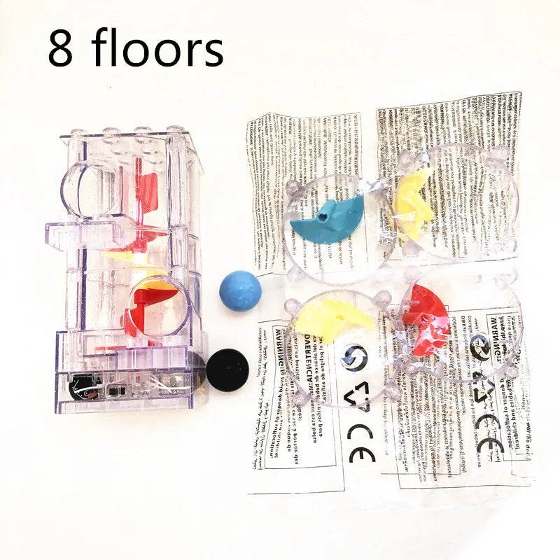 Adjustable Electric Marble Run with Spiral Elevator for Kids Fun - ToylandEU