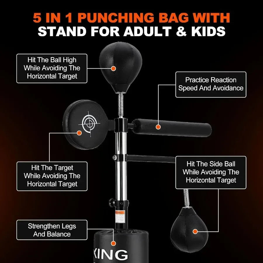 Adjustable Height Punching Bag With Boxing Stand For Training - ToylandEU