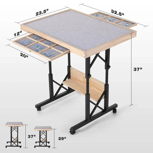  Adjustable Jigsaw Puzzle Table With Tilt Board -  ToylandEU™
