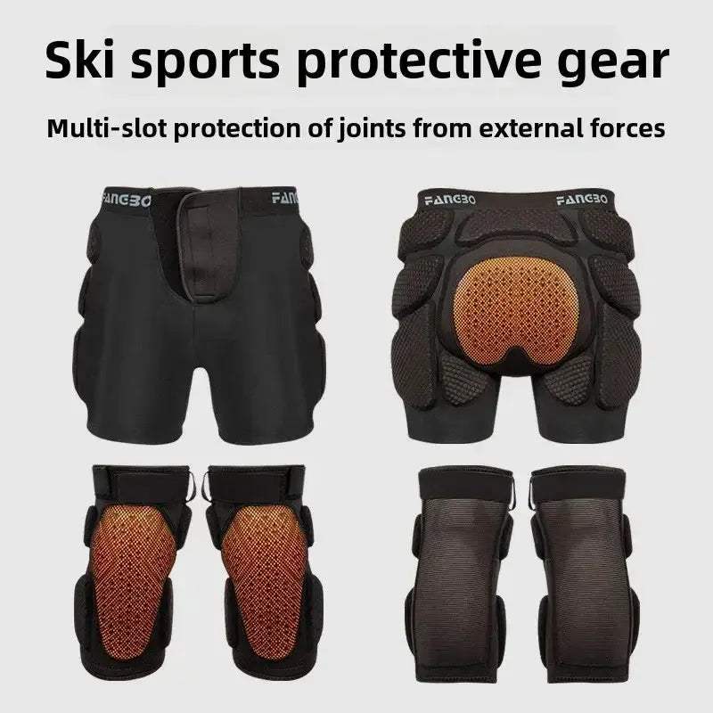 Adjustable Knee Pads And Hip Protection Shorts Anti Shock - ToylandEU