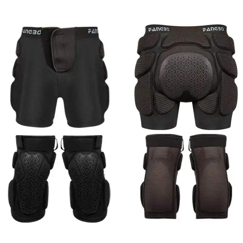 Adjustable Knee Pads And Hip Protection Shorts Anti Shock - ToylandEU