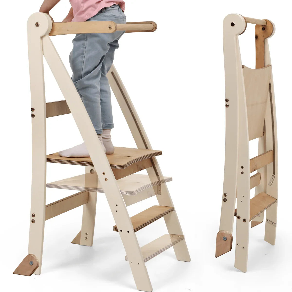 Adjustable Montessori Tower - Kids Step Stool - ToylandEU