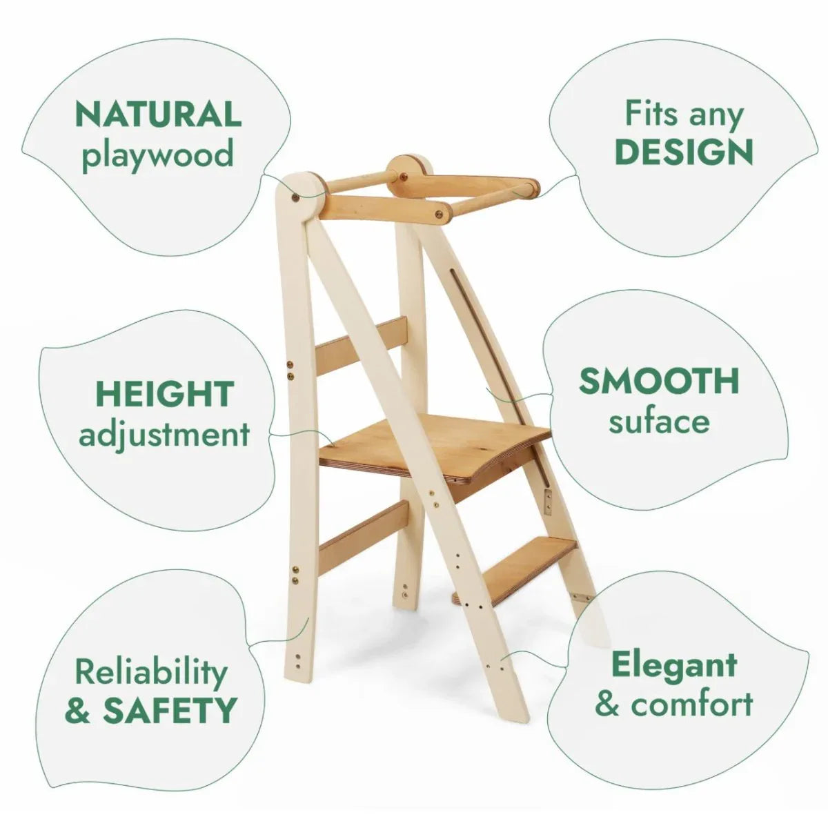 Adjustable Montessori Tower - Kids Step Stool - ToylandEU