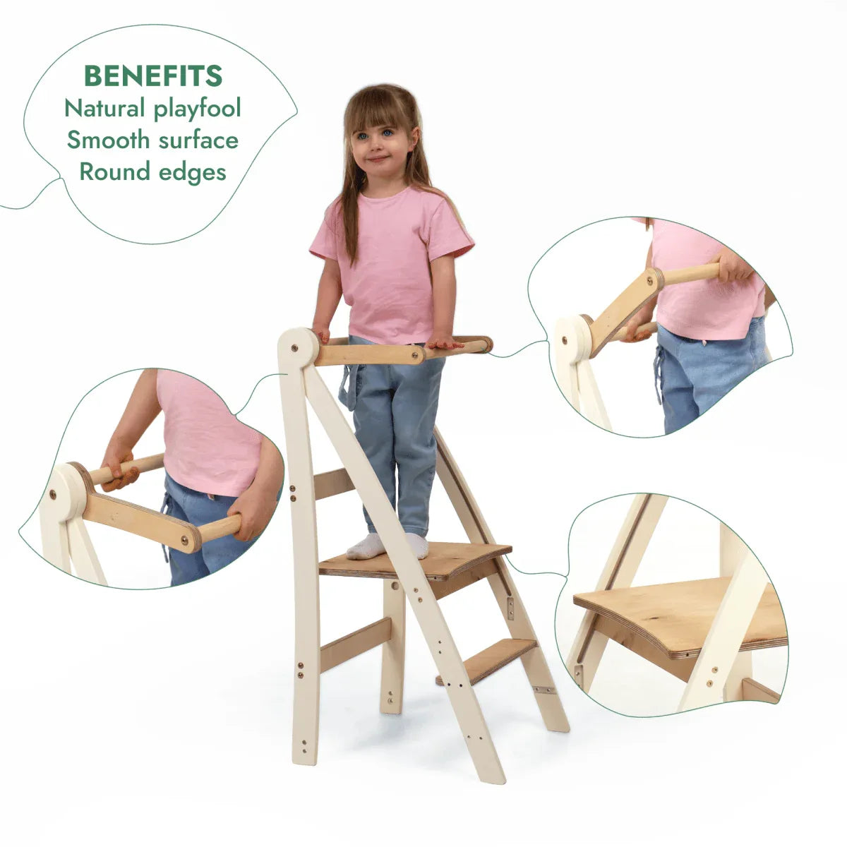 Adjustable Montessori Tower - Kids Step Stool - ToylandEU