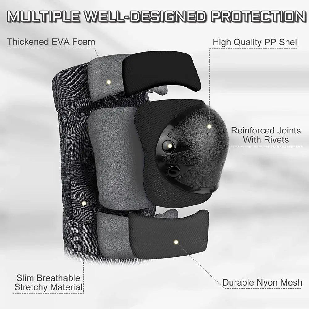  Adjustable Protective Gear Set Pro With Helmet And Pads -  ToylandEU™