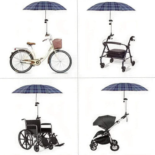 1pc Adjustable Umbrella Mount Holder, Umbrella Connector Holder To Wheelchairs, Walker, Rollator, Bike, Pram, Stroller - ToylandEU