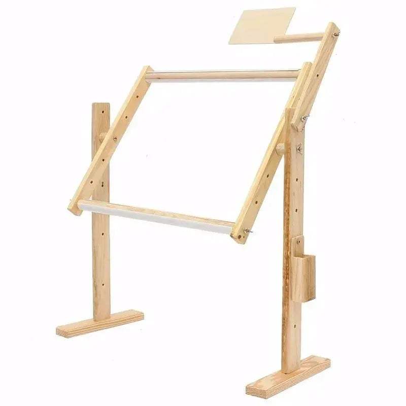 Adjustable Wooden Embroidery Frame Floor Stand For Cross Stitch - ToylandEU
