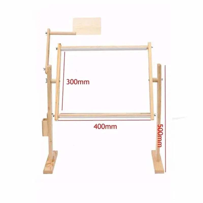 Adjustable Wooden Embroidery Frame Floor Stand For Cross Stitch - ToylandEU