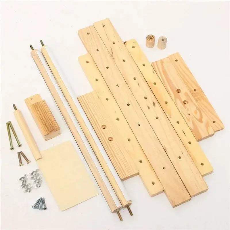 Adjustable Wooden Embroidery Frame Floor Stand For Cross Stitch - ToylandEU