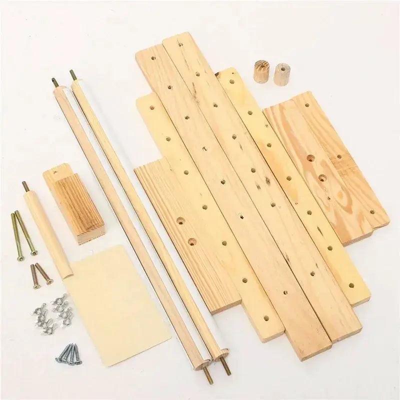  Adjustable Wooden Embroidery Frame Floor Stand Solid Wood -  ToylandEU™