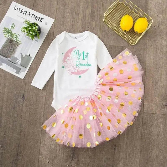  Adorable 0-1Y Baby Dress Set With Tulle Skirt Toyland EU -  ToylandEU™