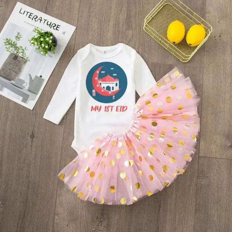  Adorable 0-1Y Baby Dress Set With Tulle Skirt Toyland EU -  ToylandEU™