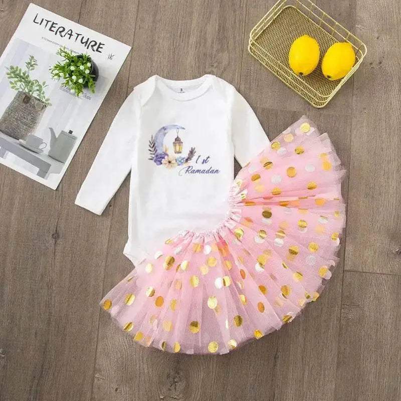  Adorable 0-1Y Baby Dress Set With Tulle Skirt Toyland EU -  ToylandEU™