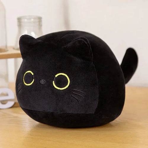Adorable 10cm Kawaii Black Cat Plush Toy - Soft Stuffed Animal Pillow - ToylandEU