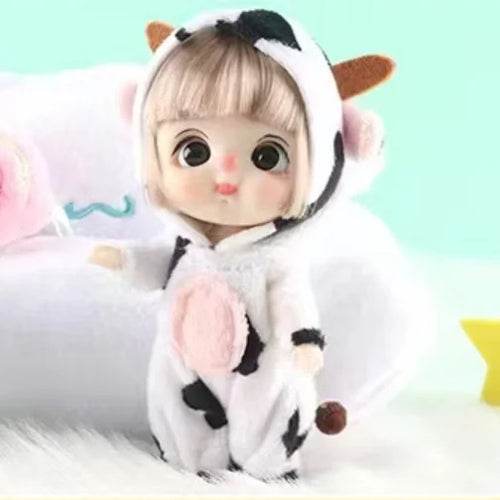 Adorable 13cm Mini BJD Doll with Movable Joints and Fashion Costume - ToylandEU