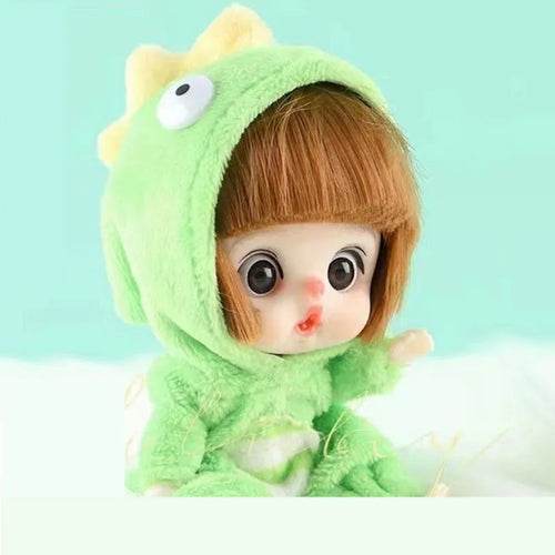 Adorable 13cm Mini BJD Doll with Movable Joints and Fashion Costume - ToylandEU