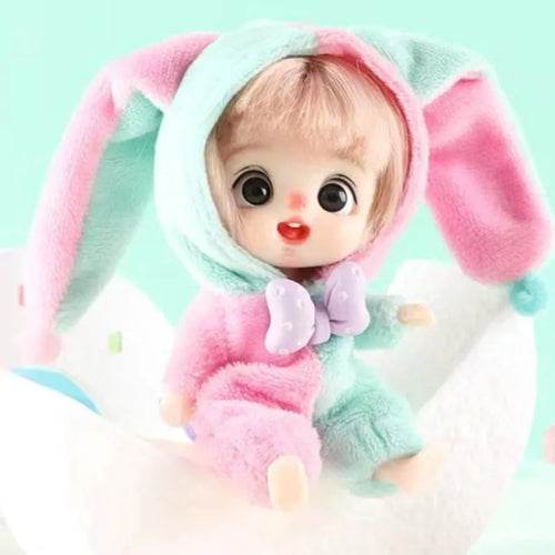 Adorable 13cm Mini BJD Doll with Movable Joints and Fashion Costume - ToylandEU
