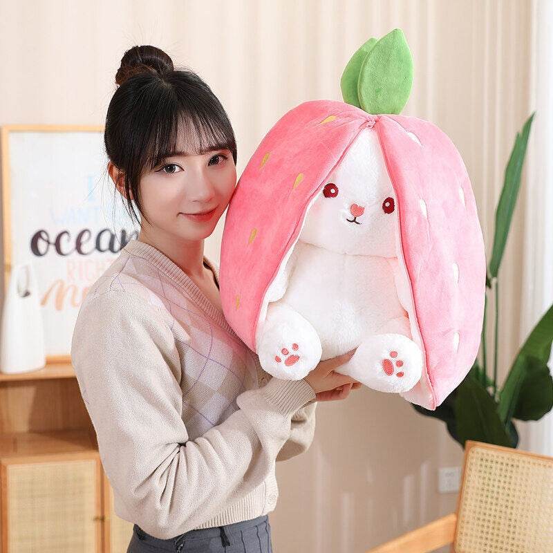 Adorable 18/70cm Plush Carrot Rabbit Toy - Soft Stuffed Bunny for All Ages - ToylandEU