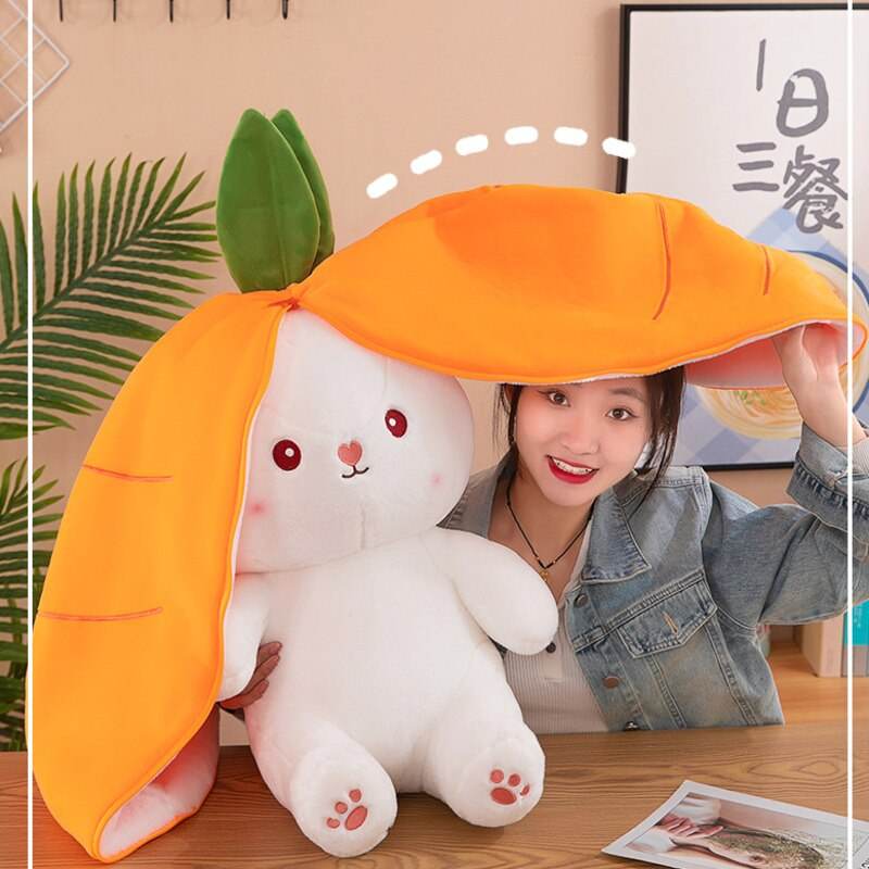 Adorable 18/70cm Plush Carrot Rabbit Toy - Soft Stuffed Bunny for All Ages - ToylandEU