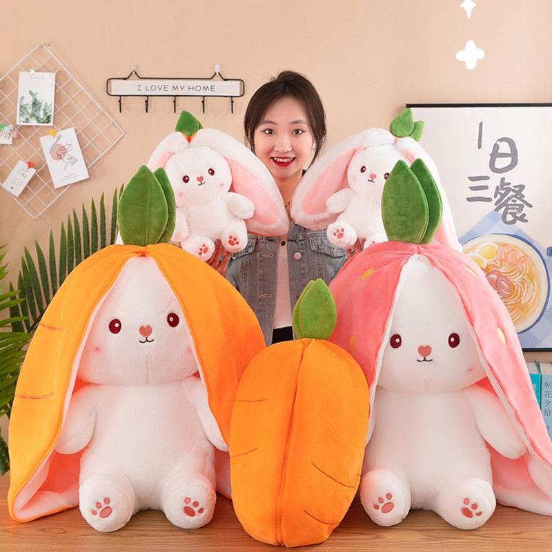 Adorable 18/70cm Plush Carrot Rabbit Toy - Soft Stuffed Bunny for All Ages - ToylandEU