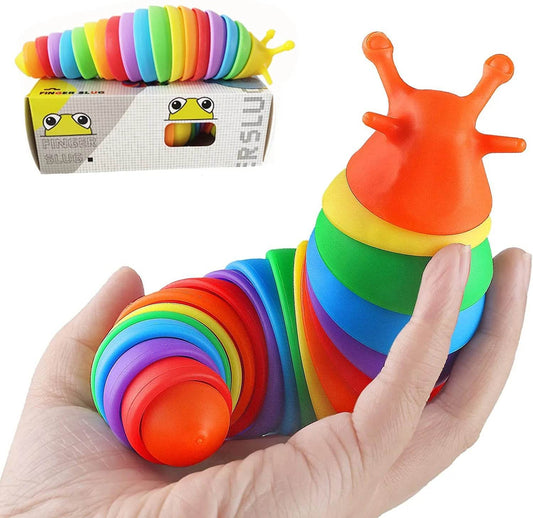 Adorable 18cm Caterpillar Fidget Toy for Stress Relief and Hand Strength - ToylandEU
