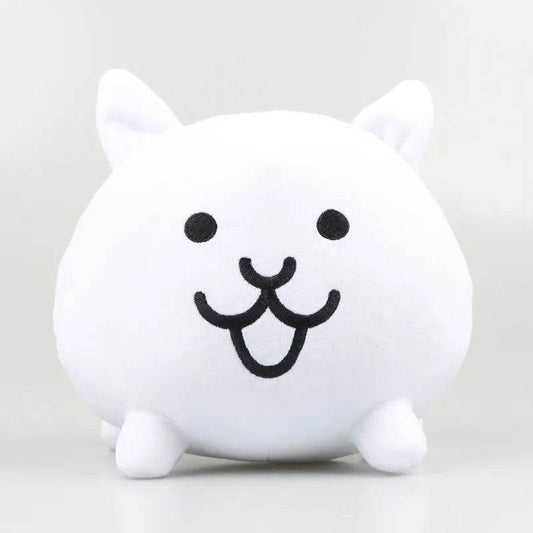 Adorable 20cm White Cat Plush Toy from The Battle Cats Collection - ToylandEU