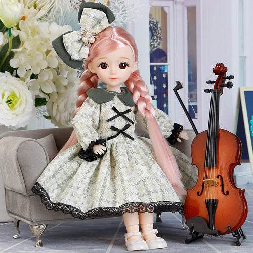 Adorable 30cm BJD Doll in Enchanting Princess Costume with Accessories - ToylandEU