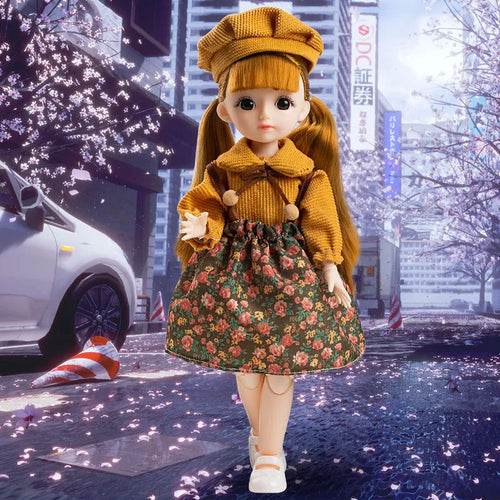 Adorable 30cm BJD Doll in Enchanting Princess Costume with Accessories - ToylandEU