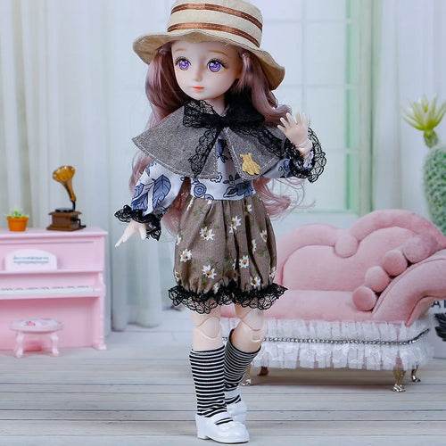 Adorable 30cm BJD Doll in Enchanting Princess Costume with Accessories - ToylandEU
