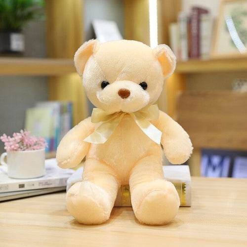 Adorable 30cm Bear Plush Toy - 16 Styles of Soft Pink & Gray Cuddles - ToylandEU