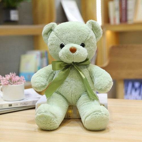 Adorable 30cm Bear Plush Toy - 16 Styles of Soft Pink & Gray Cuddles - ToylandEU