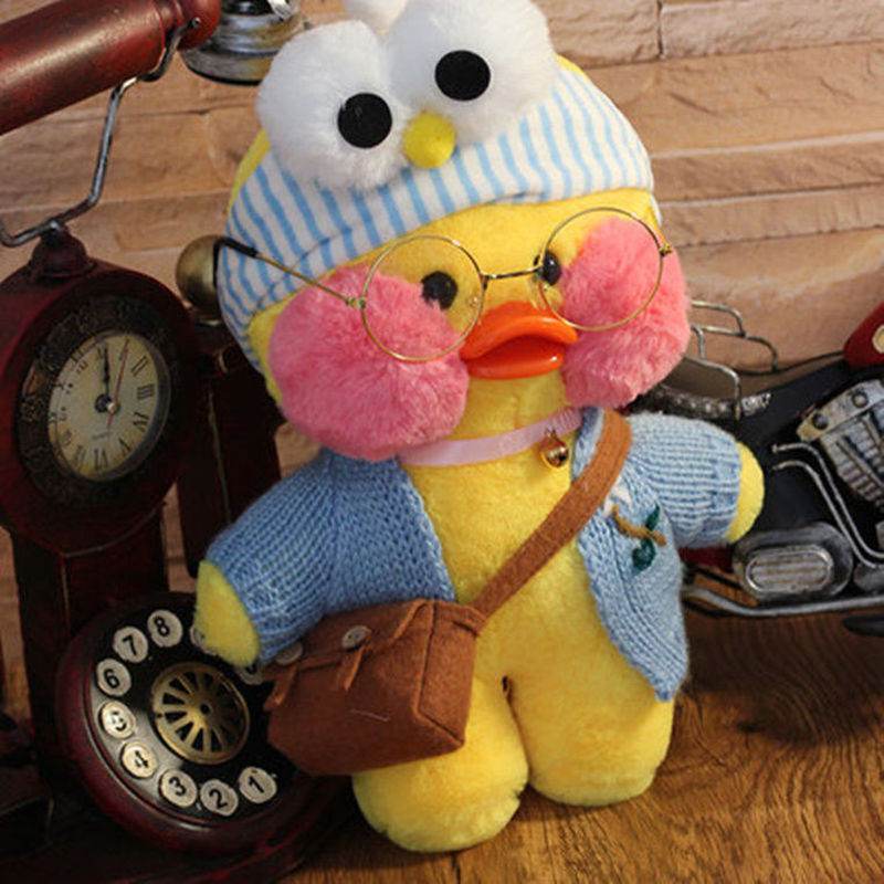Adorable 30cm Lalafanfan Ducks Plush Toy - Soft Korean Doll for All Ages - ToylandEU