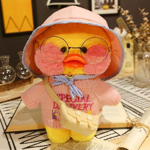 Adorable 30cm Lalafanfan Ducks Plush Toy - Soft Korean Doll for All Ages - ToylandEU